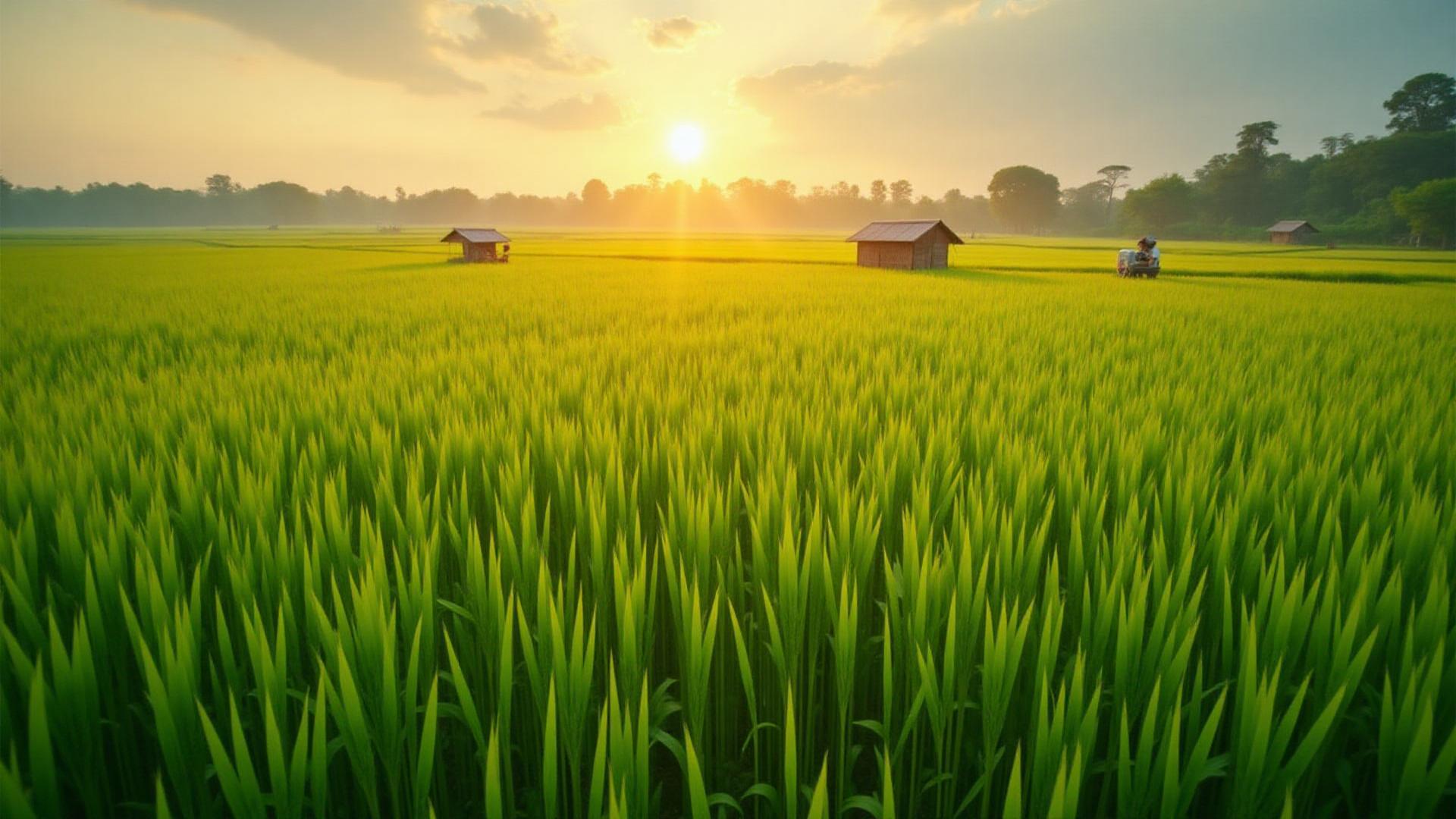 Lush agricultural fields representing premium farming